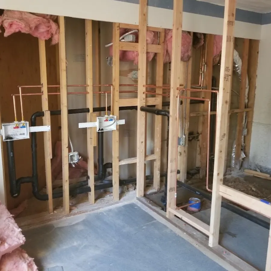 Copper pipe rough-in and plumbing installation in Plattsmouth